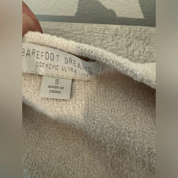 Barefoot Dreams CozyChic Ultra Lite Sleeveless Shawl Vest Relaxed Lagenlook Sml - Picture 10 of 11